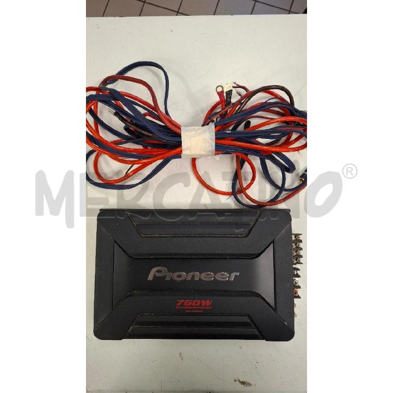 AMPLIFICATORE AUTO PIONEER GM-A6604 + CAVI  | Mercatino dell'Usato Roma zona marconi 1