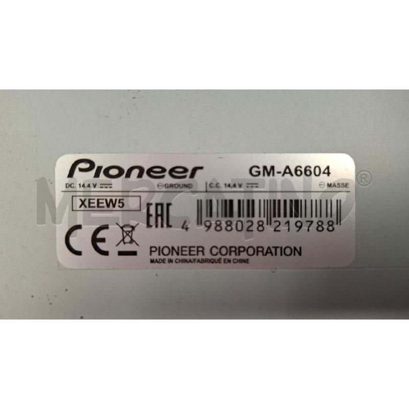 AMPLIFICATORE AUTO PIONEER GM-A6604 + CAVI  | Mercatino dell'Usato Roma zona marconi 4