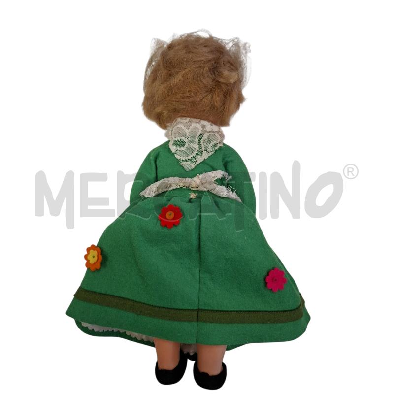 BAMBOLA CAMPAGNOLA VESTITO VERDE LENCI TORINO ITALY | Mercatino dell'Usato Roma zona marconi 3