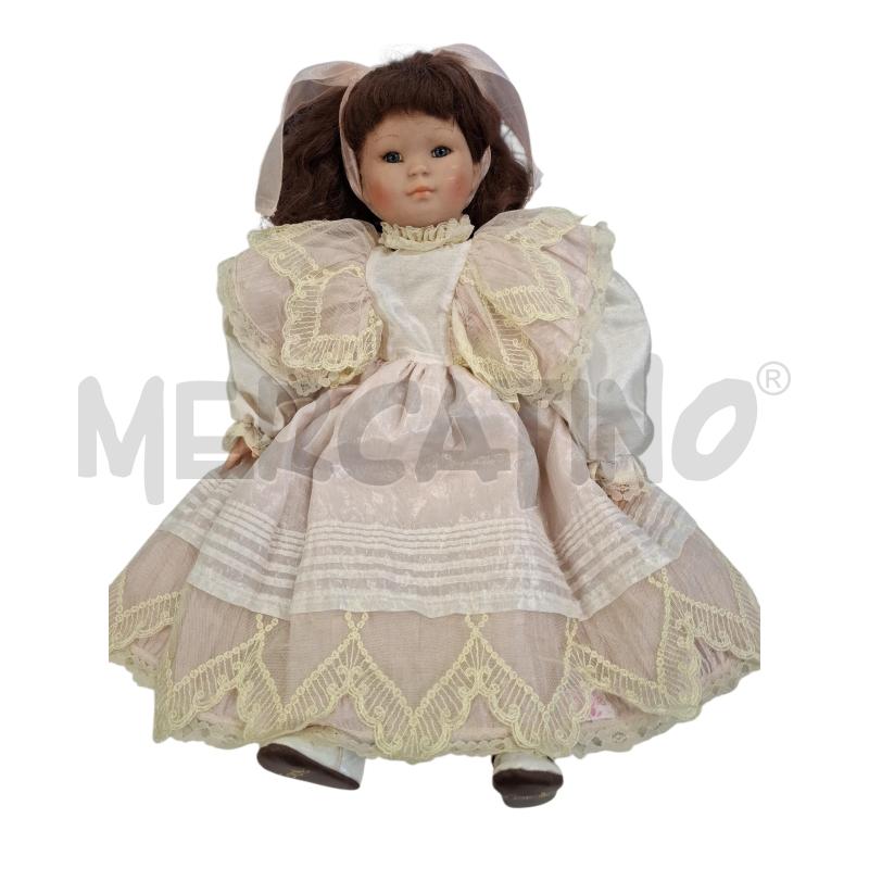 BAMBOLA COROLLE ED LIMITATA NUMERATA COLOR CREMA MERLETTO GIALLO CM 57 | Mercatino dell'Usato Roma zona marconi 1