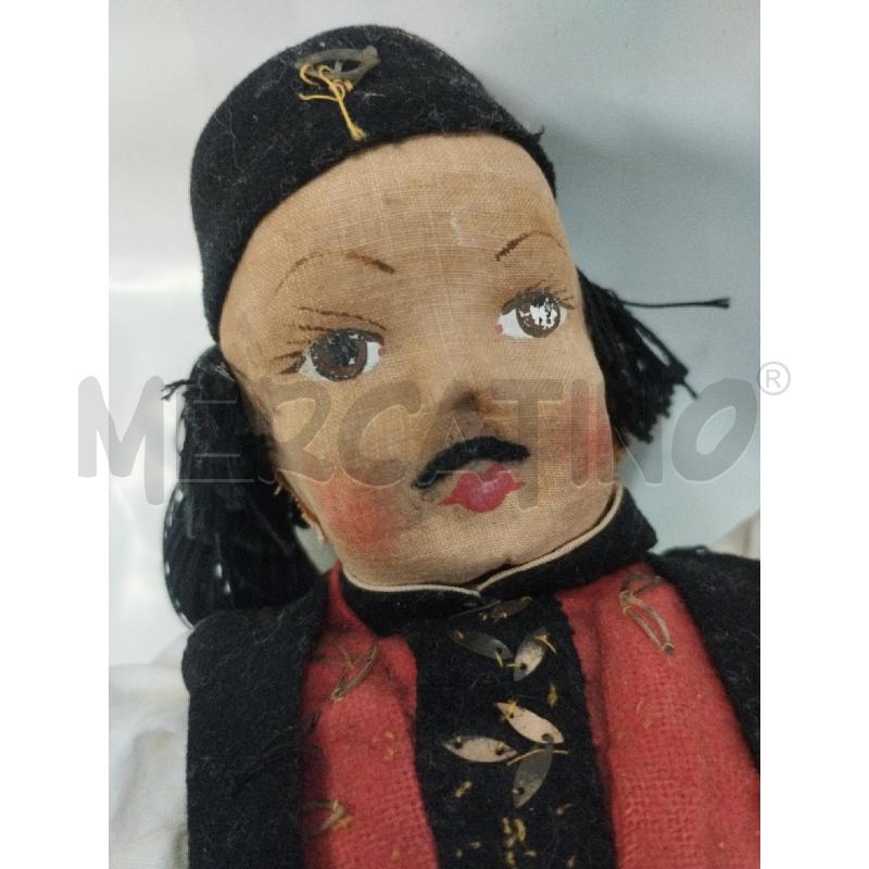BAMBOLA D'EPOCA ARTIGIANALE CUSTOME SARDO  | Mercatino dell'Usato Roma zona marconi 3