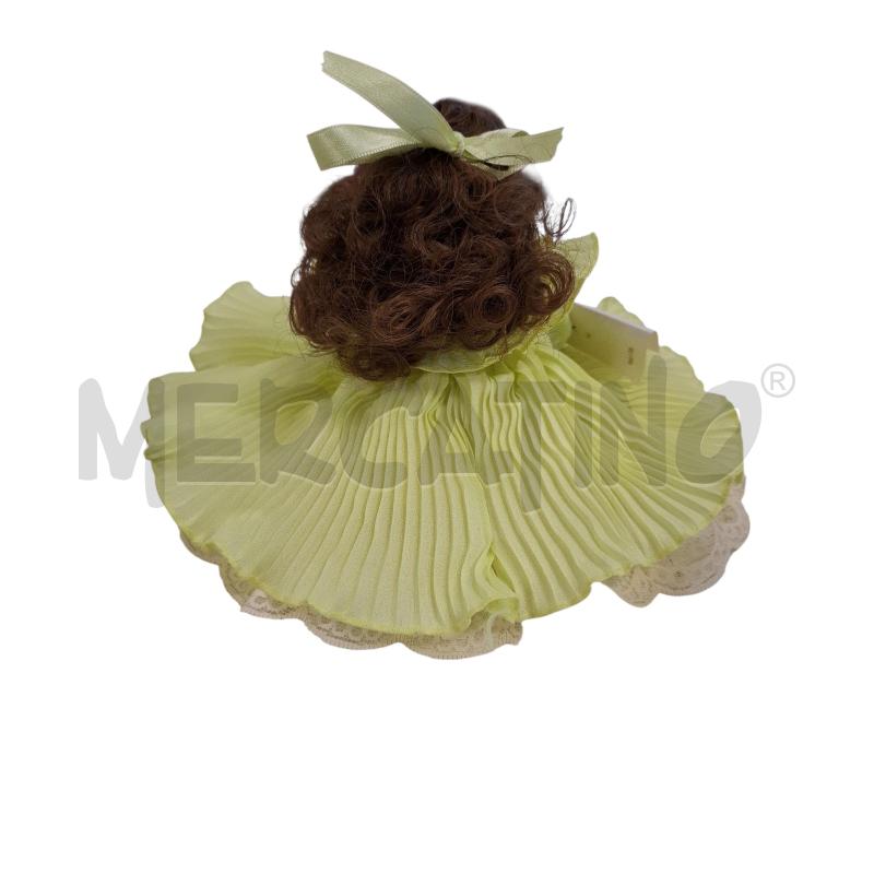 BAMBOLINA CAPODIMONTE VESTITO VERDE PISTACCHIO | Mercatino dell'Usato Roma zona marconi 3