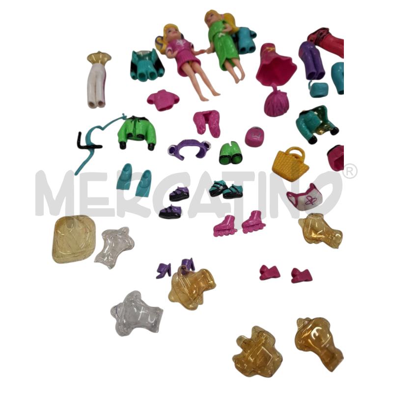 BAMBOLINE 2 PZ POLLY POCKET + ACCESSORI GOMMA | Mercatino dell'Usato Roma zona marconi 4