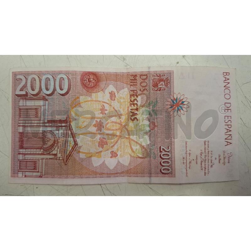 BANCONOTA BANCO DE SPAGNA 2000 PESETAS | Mercatino dell'Usato Roma zona marconi 2