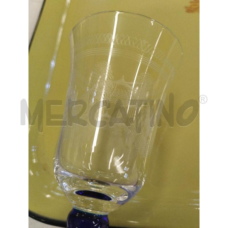BICCHIERINI PZ. 6 LIQUORE BASE BLU | Mercatino dell'Usato Roma zona marconi 2