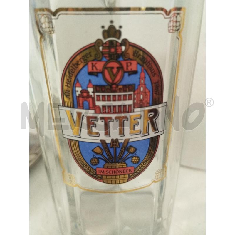 BOCCALE BIRRA VETTER VETRO E PELTRO | Mercatino dell'Usato Roma zona marconi 4