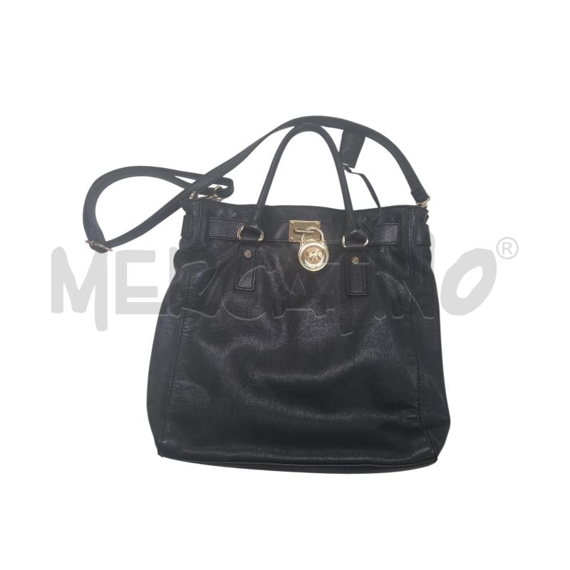 BORSA D MICHAEL KORS NERO LUCCHETTO DORATO | Mercatino dell'Usato Roma zona marconi 1