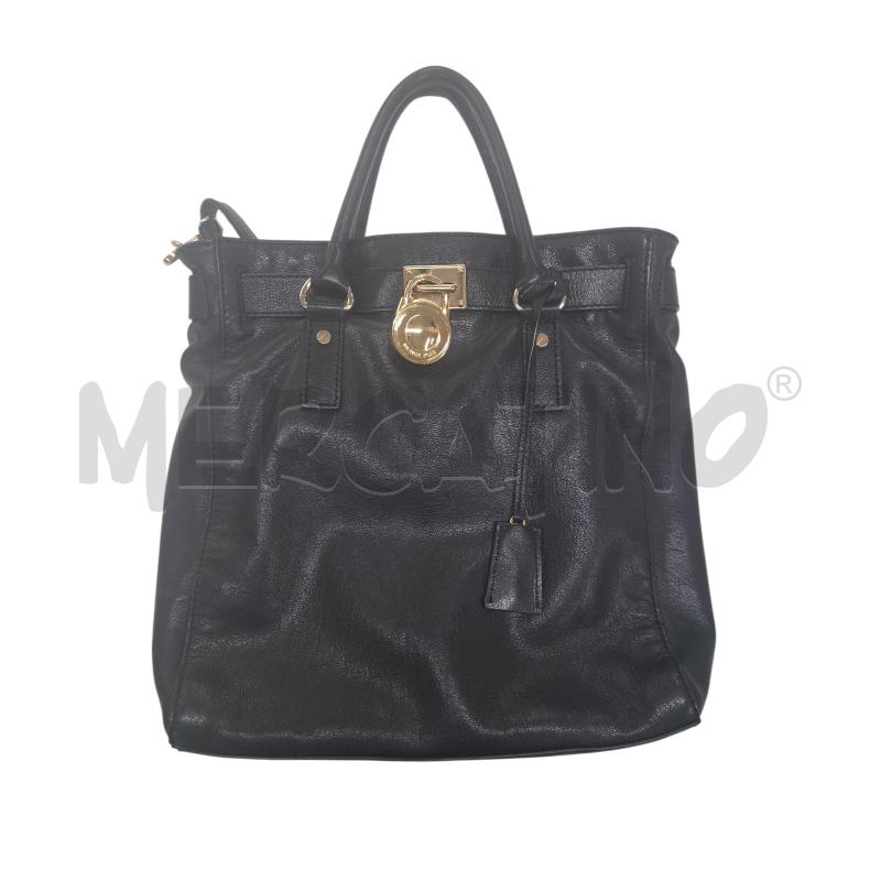 BORSA D MICHAEL KORS NERO LUCCHETTO DORATO | Mercatino dell'Usato Roma zona marconi 3