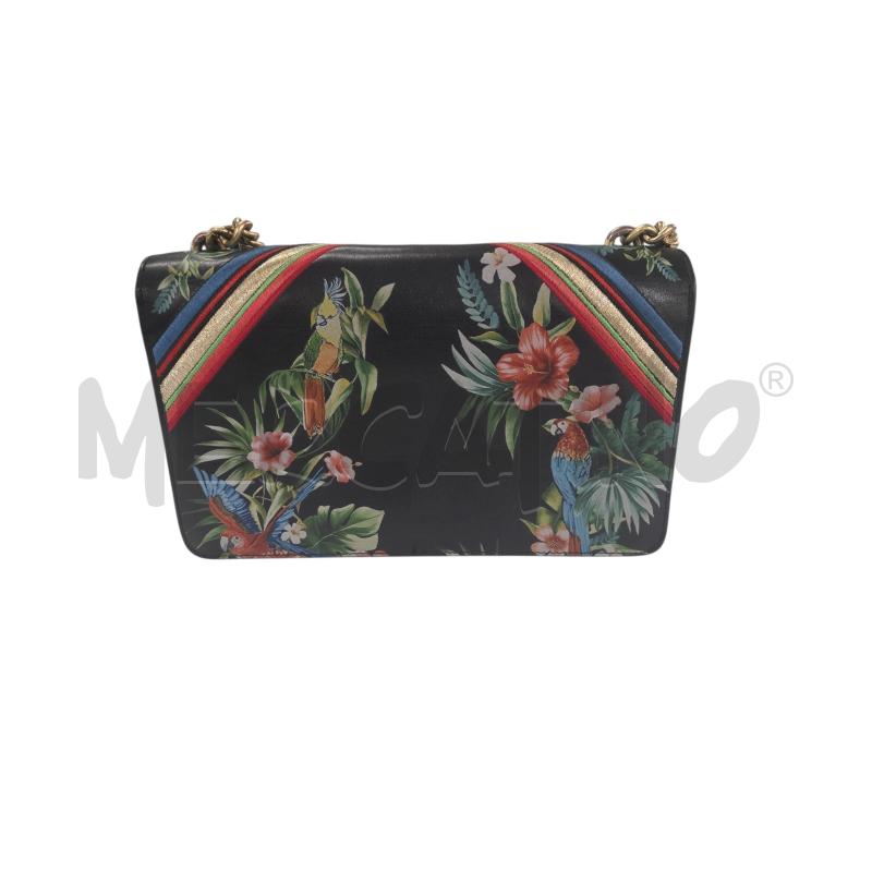 BORSA D PINKO NERA FIORI | Mercatino dell'Usato Roma zona marconi 3