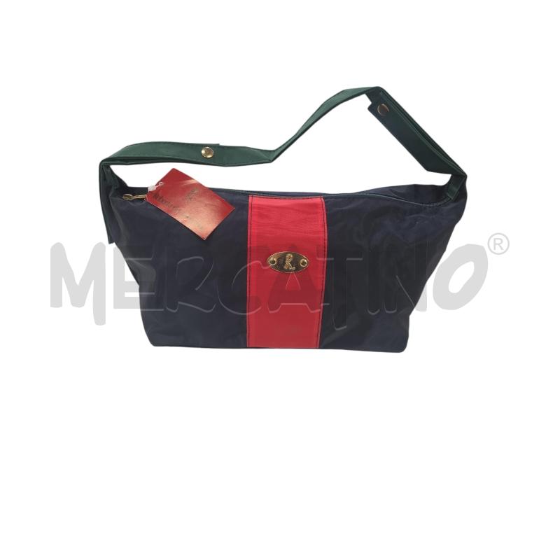 BORSA D ROBERTA DI CAMERINO BLU ROSSA | Mercatino dell'Usato Roma zona marconi 2