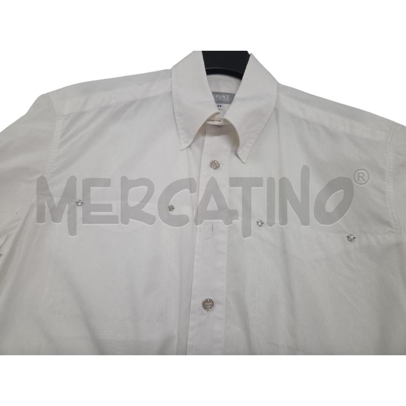 CAMICIA U VERSACE BIANCA  | Mercatino dell'Usato Roma zona marconi 3