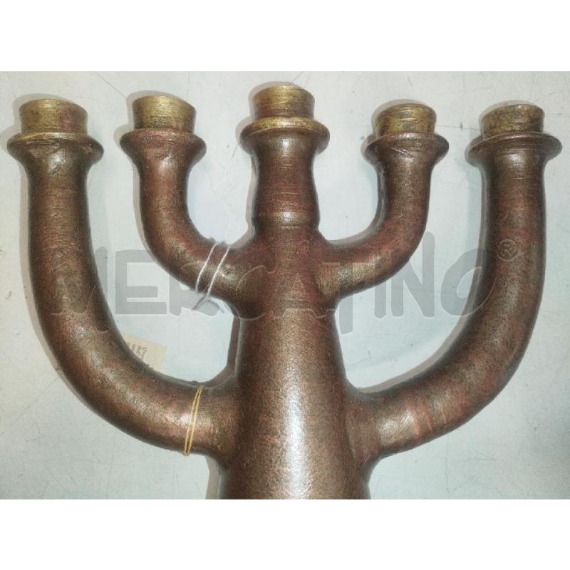 CANDELABRO 5B COLI' TERRACOTTA | Mercatino dell'Usato Roma zona marconi 3