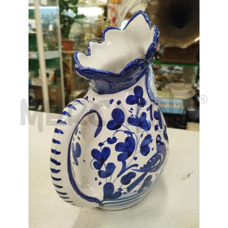 CARAFFA GALLO DERUTA BLU E BIANCO | Mercatino dell'Usato Roma zona marconi 2