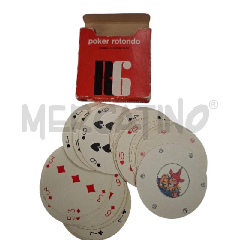 CARTE DA GIOCO POKER ROTONDO VINTAGE | Mercatino dell'Usato Roma zona marconi 3