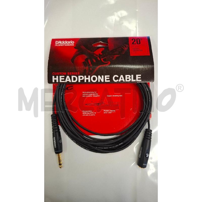 CAVO DI PROLUNGA PER CUFFIE 20 FTD'ADDARIO  | Mercatino dell'Usato Roma zona marconi 1