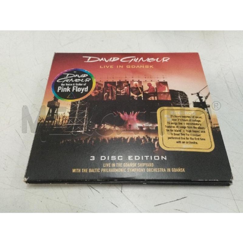 CD DAVID GILMOUR LIVE IN GDANSK | Mercatino dell'Usato Roma zona marconi 1