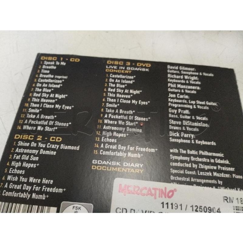 CD DAVID GILMOUR LIVE IN GDANSK | Mercatino dell'Usato Roma zona marconi 2