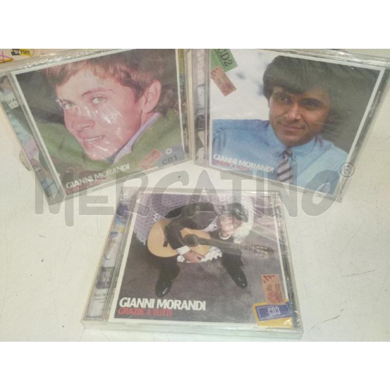 CD GIANNI MORANDI GRAZIE A TUTTI 3 VOL | Mercatino dell'Usato Roma zona marconi 1