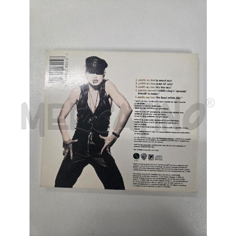 CD MADONNA JUSTIFY MY LOVE | Mercatino dell'Usato Roma zona marconi 2