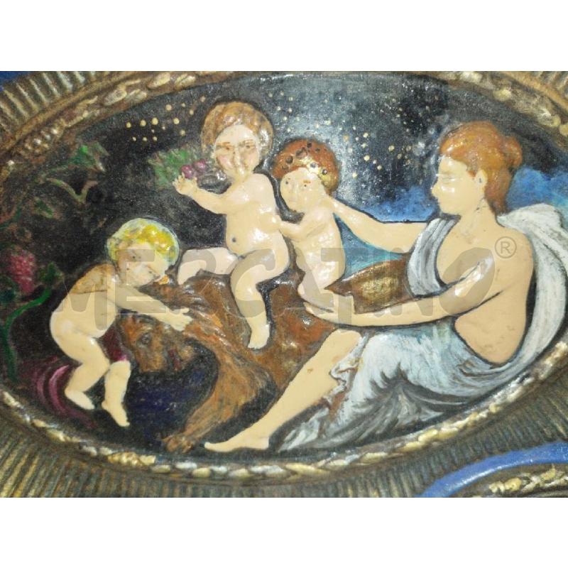 CENTROTAVOLA DIPINTO SU METALLO  | Mercatino dell'Usato Roma zona marconi 3