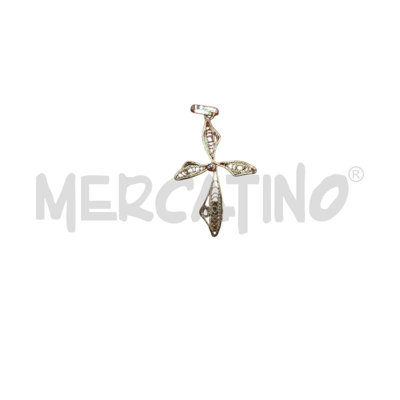 CIONDOLO CROCE FILIGRANA 3CM | Mercatino dell'Usato Roma zona marconi 2