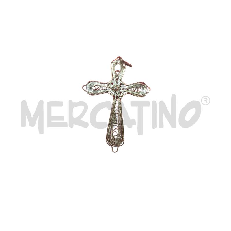 CIONDOLO CROCE FILIGRANA 4CM | Mercatino dell'Usato Roma zona marconi 1