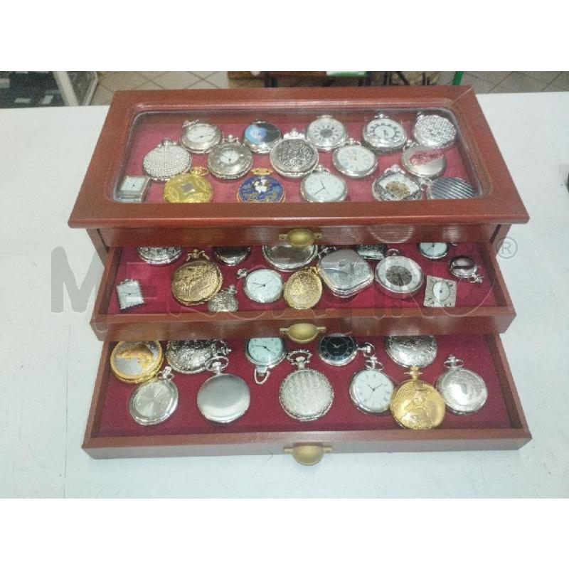 COLLEZ OROLOGI TASCA 50PZ +TECA CASSETTI | Mercatino dell'Usato Roma zona marconi 1
