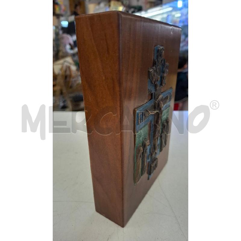 CROCE ORTODOSSA RUSSO BRONZO 16 X 10 SU LEGNO | Mercatino dell'Usato Roma zona marconi 4