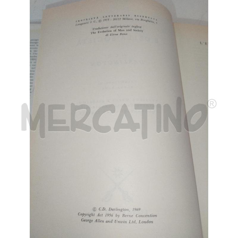 DARLINGTON L'EVOLUZIONE DELL'UOMO E DELLA SOC | Mercatino dell'Usato Roma zona marconi 3