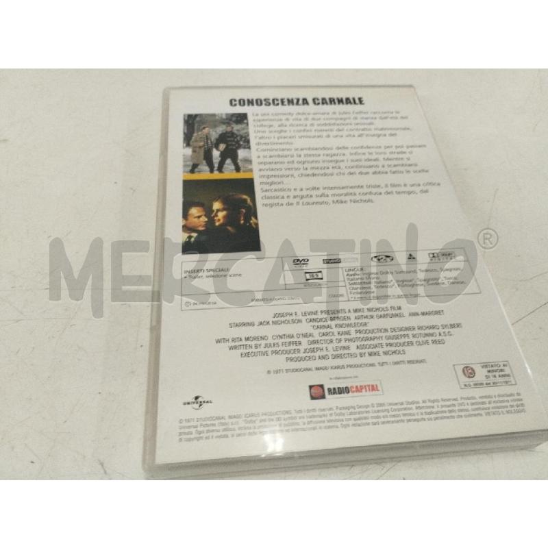 DVD CONOSCENZA CARNALE | Mercatino dell'Usato Roma zona marconi 2