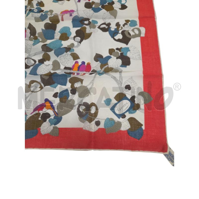 FAZZOLETTO GUCCI VINTAGE FOGLIE PICCIONI | Mercatino dell'Usato Roma zona marconi 2