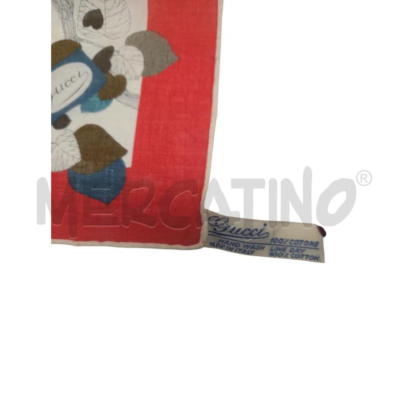 FAZZOLETTO GUCCI VINTAGE FOGLIE PICCIONI | Mercatino dell'Usato Roma zona marconi 3