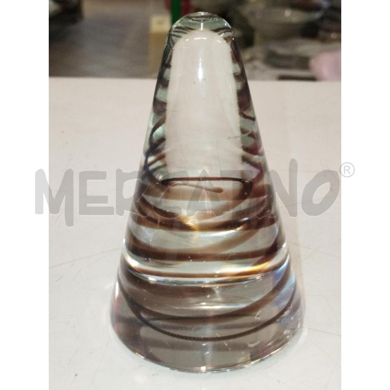 FERMA CARTE CONO VETRO SOMMERSO STUDIO 3A LINEA KENIA | Mercatino dell'Usato Roma zona marconi 1
