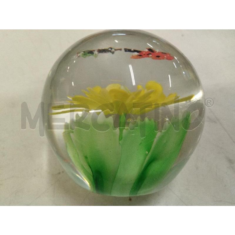 FERMA CARTE VETRO FIORE E FARFALLE | Mercatino dell'Usato Roma zona marconi 4
