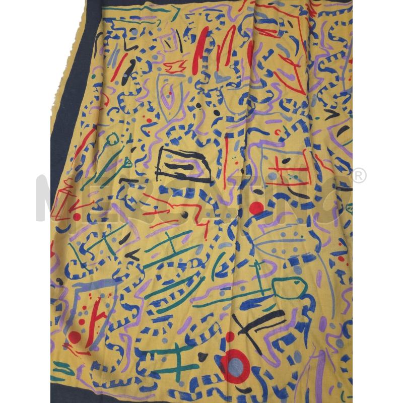 FOULARD FENDI SENAPE DISEGNI BORDI NERI | Mercatino dell'Usato Roma zona marconi 3