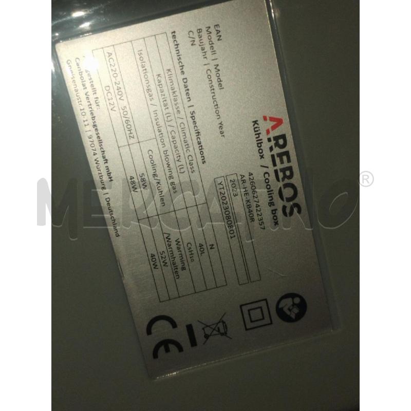 FRIGO DA VIAGGIO 2 SPINOTTI AREBOS 40 LITRI | Mercatino dell'Usato Roma zona marconi 4