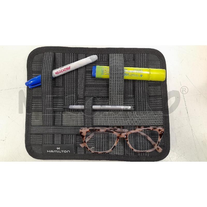 GADGET HAMILTON ORGANIZER ELASTICI INTRECCIATI NERO/VERDE | Mercatino dell'Usato Roma zona marconi 1