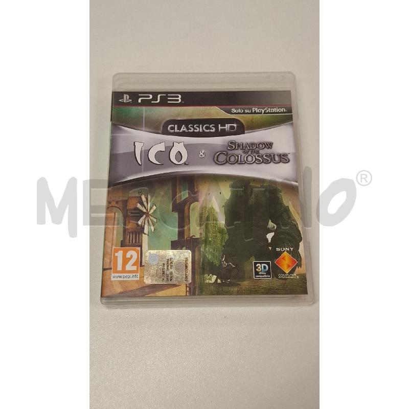 GAME PS3 ICO & SHADOW OF THE COLOSSUS | Mercatino dell'Usato Roma zona marconi 1