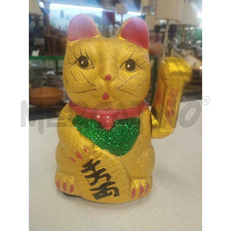 GATTO DELLA FORTUNA CHE SALUTA DORATO | Mercatino dell'Usato Roma zona marconi 1