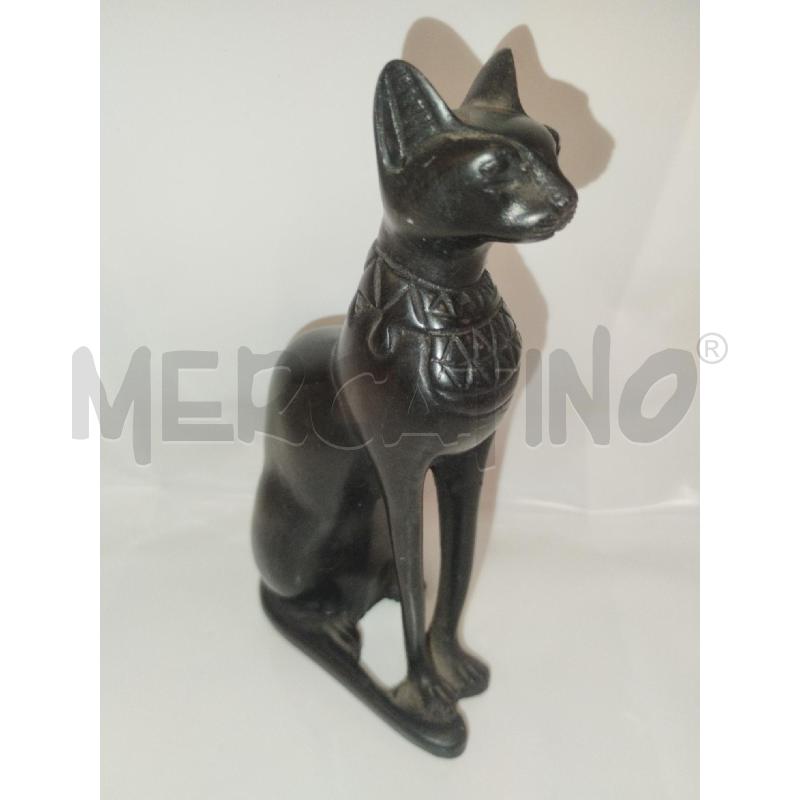 GATTO EGIZIO NERO RESINA CM 13 | Mercatino dell'Usato Roma zona marconi 1