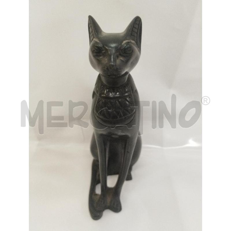 GATTO EGIZIO NERO RESINA CM 13 | Mercatino dell'Usato Roma zona marconi 2