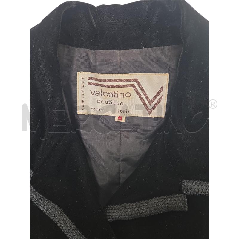 GIACCA D VALENTINO NERO VELLUTO | Mercatino dell'Usato Roma zona marconi 2