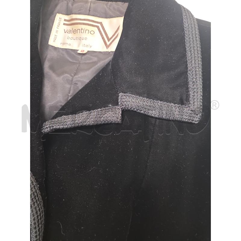 GIACCA D VALENTINO NERO VELLUTO | Mercatino dell'Usato Roma zona marconi 3