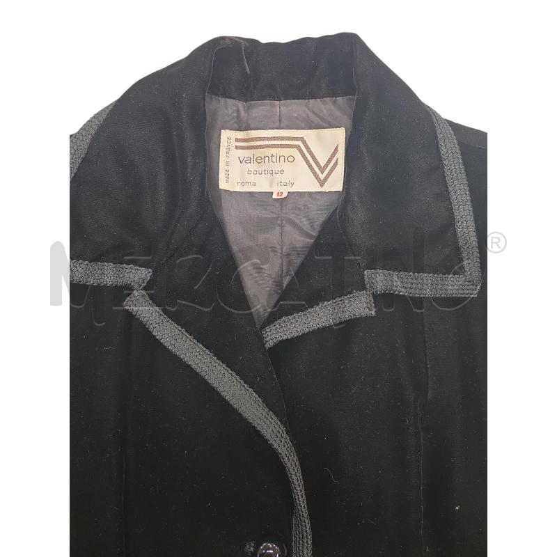 GIACCA D VALENTINO NERO VELLUTO | Mercatino dell'Usato Roma zona marconi 4