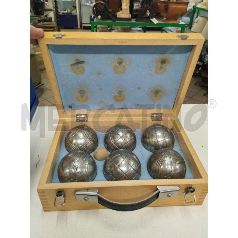 GIOCO BOCCE METALLO BOULE VALIGIA LEGNO | Mercatino dell'Usato Roma zona marconi 1