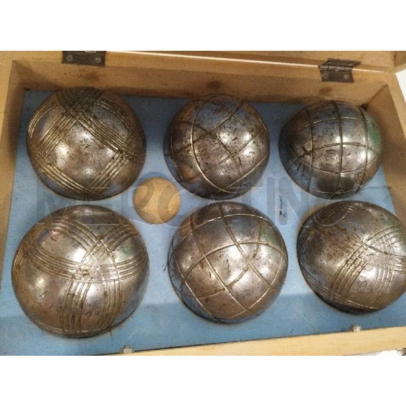 GIOCO BOCCE METALLO BOULE VALIGIA LEGNO | Mercatino dell'Usato Roma zona marconi 2