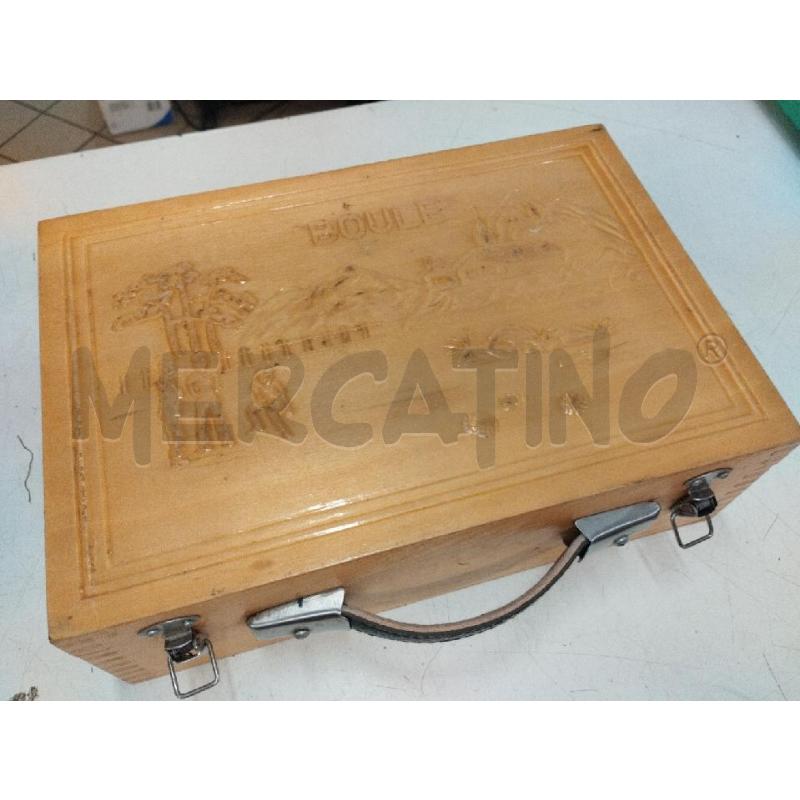 GIOCO BOCCE METALLO BOULE VALIGIA LEGNO | Mercatino dell'Usato Roma zona marconi 3