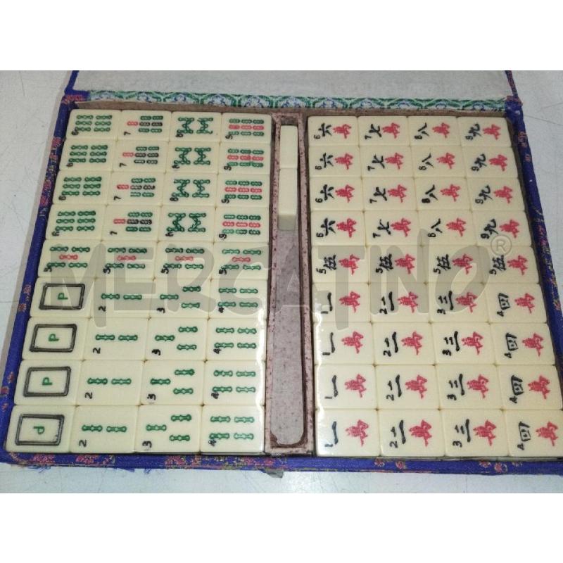 GIOCO MAHJONG CON SCATOLA BLU | Mercatino dell'Usato Roma zona marconi 2