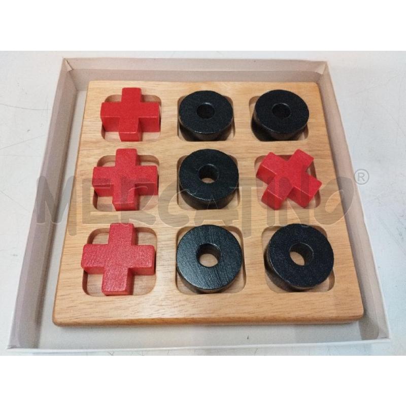 GIOCO TRIS LEGNO DAL NEGRO | Mercatino dell'Usato Roma zona marconi 2