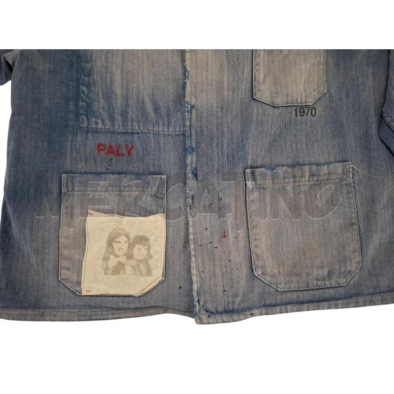 GIUBBINO U PALY DENIM SCRITTE TOPPA | Mercatino dell'Usato Roma zona marconi 2